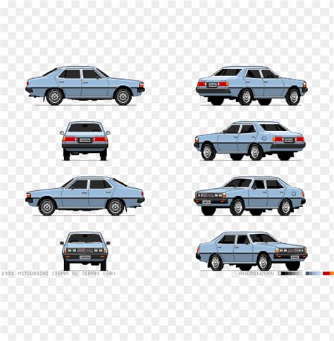 Mitsubishi Sigma Pixel Car - 2d Car Pixel Art PNG Transparent With Clear Background ID 201514 ...