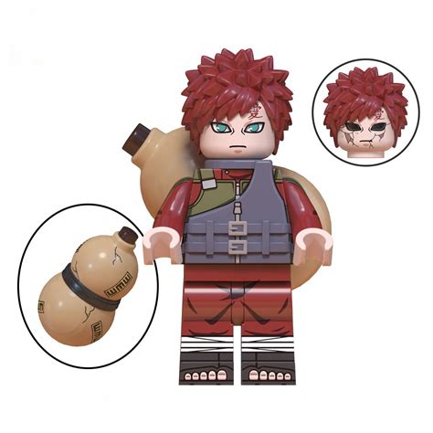 Gaara Minifigures Lego Compatible Naruto Minifigure