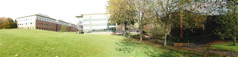 IBM Hursley Park A-Block, C-Block and the Entrance to the entrance to the IBM Innovation Center ...