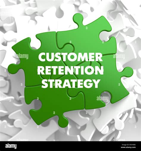 Customer Retention Strategy on Green Puzzle Stock Photo - Alamy