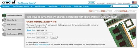 Crucial System Scanner Download - Tool that upgrades your computer memory