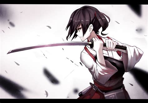 1920x1080px | free download | HD wallpaper: anime girls, sword, warrior, fantasy art, katana ...