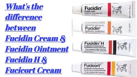 Difference between Fucidin Ointment, Fucidin Cream, Fucidin H and Fucicort Cream - YouTube