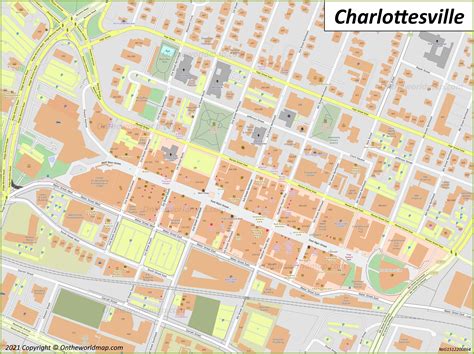 Downtown Charlottesville Map - Ontheworldmap.com