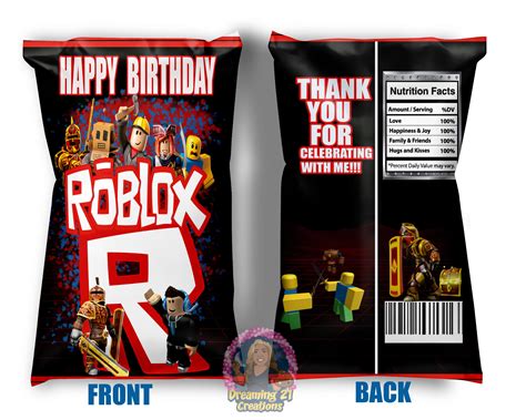 Roblox Chip Bag - Etsy