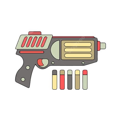 Nerf Gun Printable Coloring Vector, Gun Drawing, Ring Drawing, Color ...