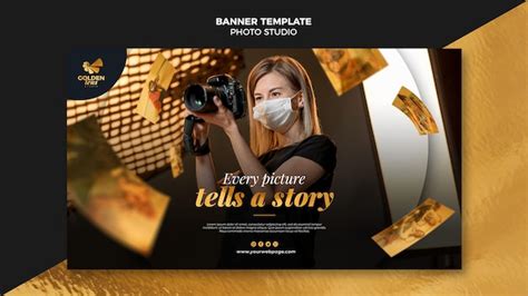 Free PSD | Banner photo studio template