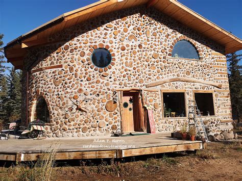 Fantastic Cordwood Stackwall in Alberta, Canada - Cordwood Construction