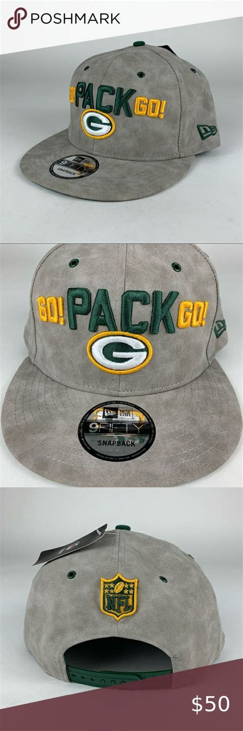 Green Bay Packers NFL Leather New Era SnapBack Hat | New era snapback, Nfl packers, New era