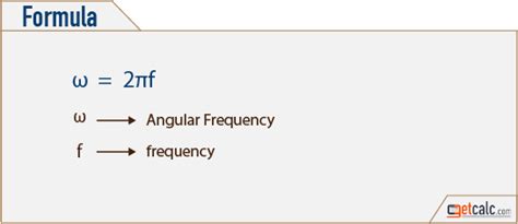 Angular Frequency (ω) Calculator