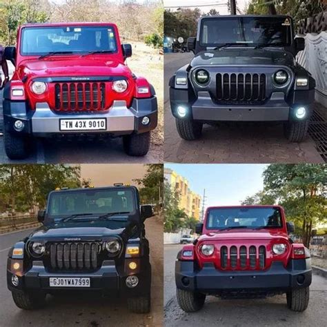 Fiber Grill Abs Mahindra Thar 2020 Accessories For Car Front Grill at ...