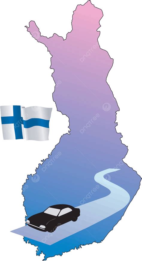 Roads Of Finland Conveying Map Design Vector, Conveying, Map, Design PNG and Vector with ...