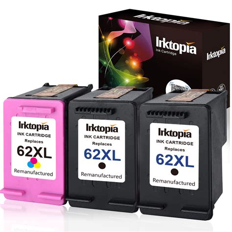 Inktopia Remanufactured Replacement for HP 62XL 62 XL Ink Cartridges H – Inktopialife