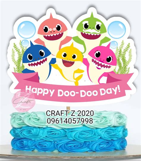 Baby shark Happy birthday cake topper decoration | Lazada PH