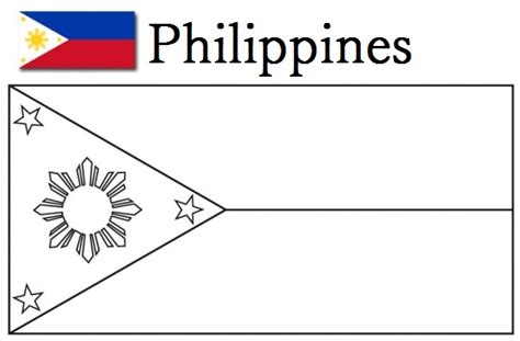 Geography Blog: Philippines Flag Coloring Page