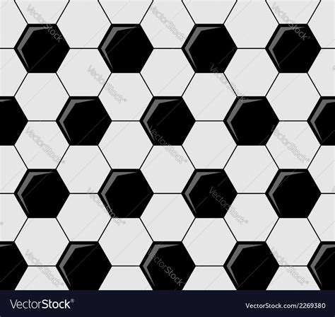 Background pattern of soccer ball pentagons Vector Image