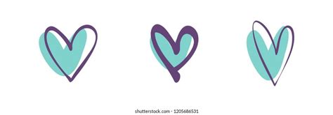 Heart Sketch Love Symbol Pencil Drawing Stock Vector (Royalty Free ...