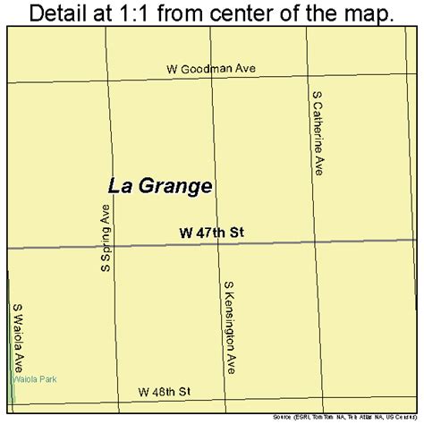 La Grange Illinois Street Map 1740767