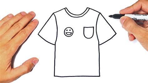 How to draw a T-Shirt Step by Step | T-Shirt Drawing Lesson - YouTube