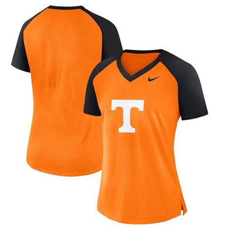 Women's Nike Tennessee Orange Tennessee Volunteers Fan Raglan V-Neck T-Shirt