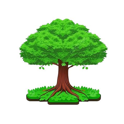 Green Tree Vector Image Art, Tree, Green Tree, Nature PNG and Vector with Transparent Background ...