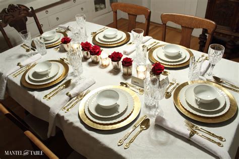 How to Set a Beautiful Formal Table - It's Easy! ~ Mantel and Table