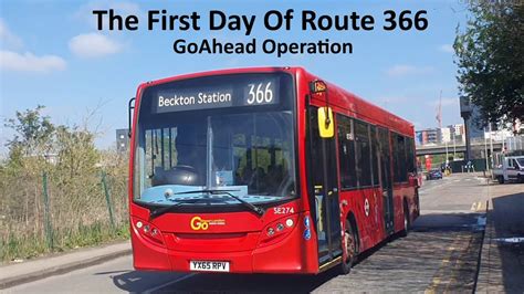 *FIRST DAY* Route 366 GoAhead London Bus Observations - YouTube