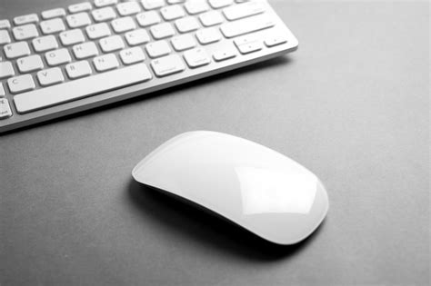 Premium Photo | Modern & white computer mouse and keyboard