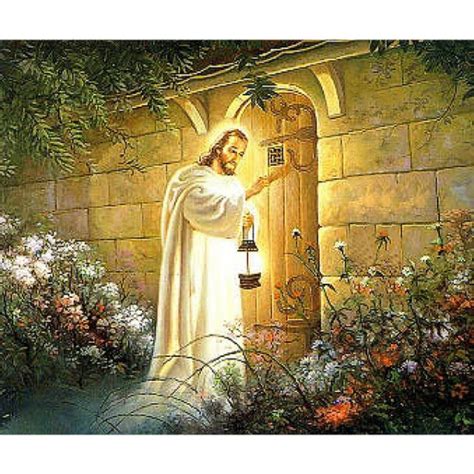 FULL-Diamond-Embroidery-5D-Guide-light-Jesus-knocking-Door-image-diy ...