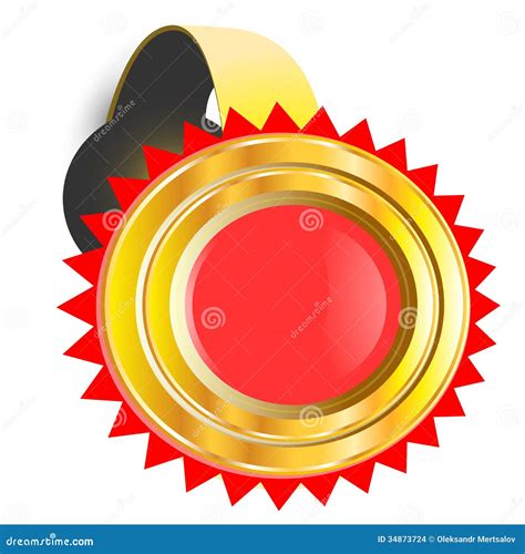 Medal stock illustration. Illustration of honor, illustrative - 34873724