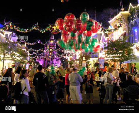 Florida Walt Disney World Main Street at Christmas Stock Photo - Alamy