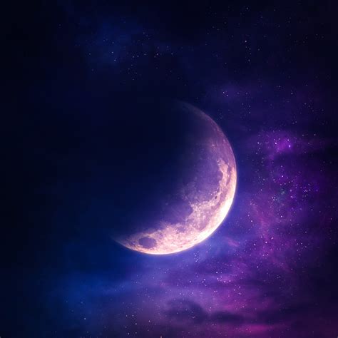 Details more than 64 high resolution purple moon wallpaper best - in.cdgdbentre