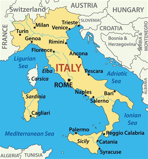 Italy Map - Guide of the World