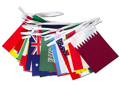 World Cup Bunting for 2022 Football Championships in Qatar - Flag and ...