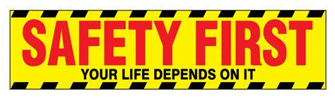 Buy our "Safety First" 2 polystyrene poster from Signs World Wide