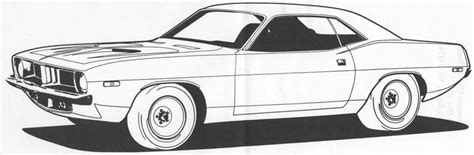 Plymouth Barracuda coloring, Download Plymouth Barracuda coloring for ...