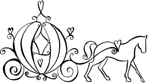 Cinderella Carriage Coloring Pages - Coloring Home