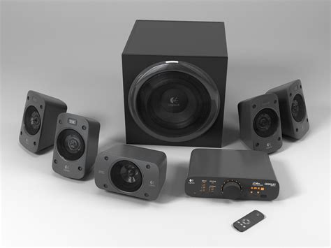 logitech surround speakers z906 3d model