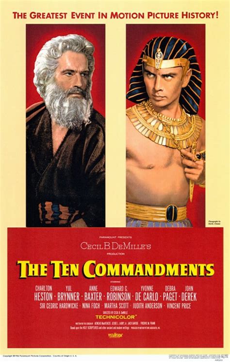 The Ten Commandments (1956) - Illustrated Reference - HubPages