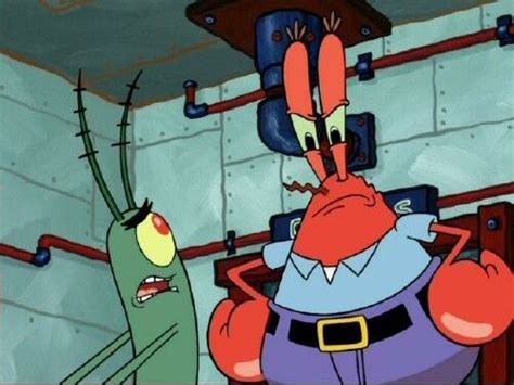 Plankton And Mr Krabs