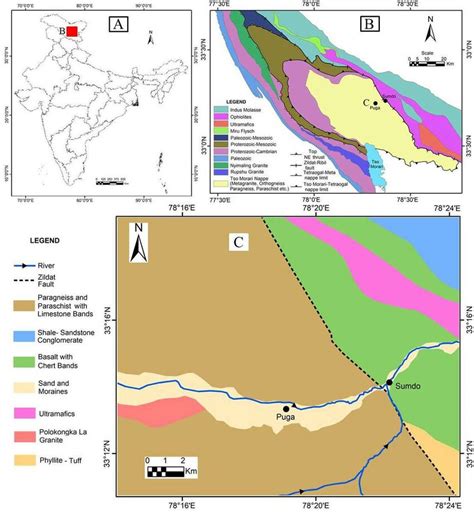 Figure showing the map of India (A), simpliied geology overview map ...