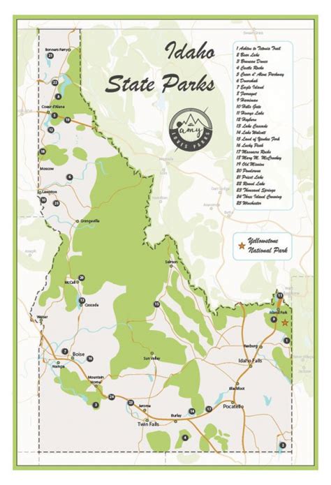 Idaho State Parks Map - Printable Map