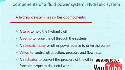 62 6 COMPONENTS OF HYDRAULIC SYSTEM