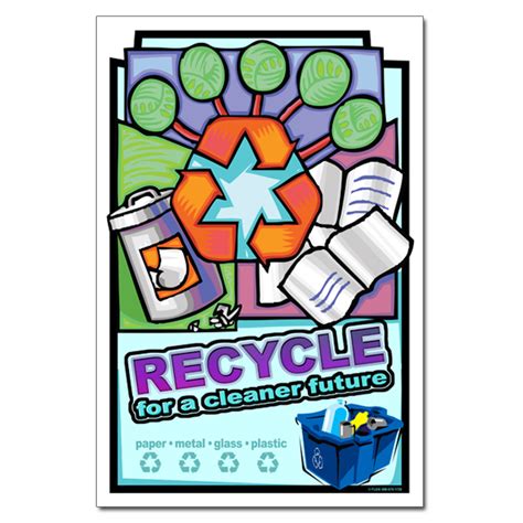 AI-rp335 - Recycle for a cleaner future Recycling Poster