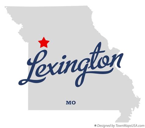 Map of Lexington, MO, Missouri