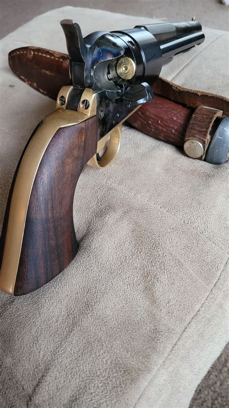 My finished pietta 1851 navy cartridge conversion project. : r/guns