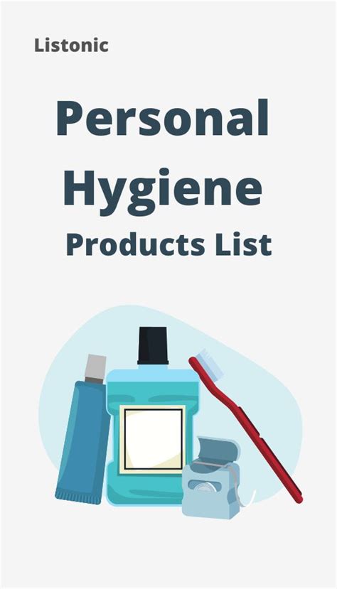 Personal Hygiene Products List | Personal hygiene, New home shopping list, Hygiene