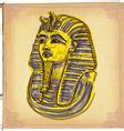 King tutankhamun mask ancient egyptian pharaoh Vector Image