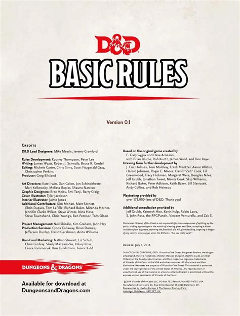 D&D 5th Basic Rules by Fabrizio - Issuu