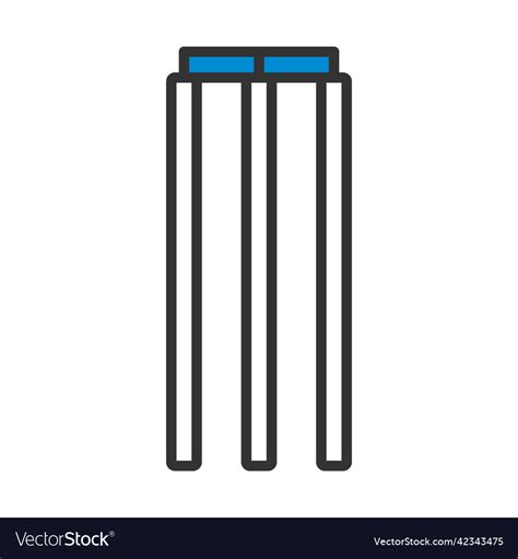 Cricket wicket icon Royalty Free Vector Image - VectorStock